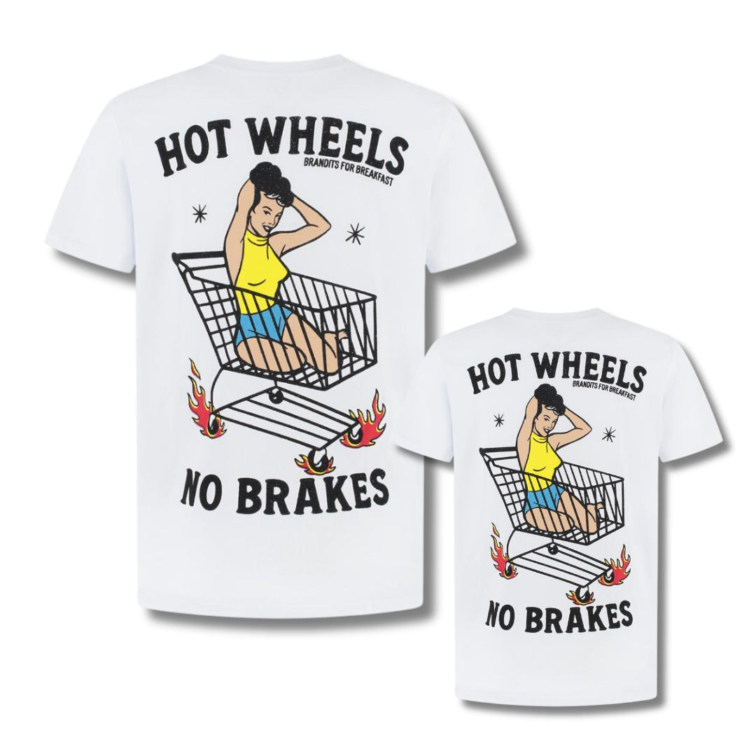 Hot Wheels, Wit, Vader en Zoon T-shirt