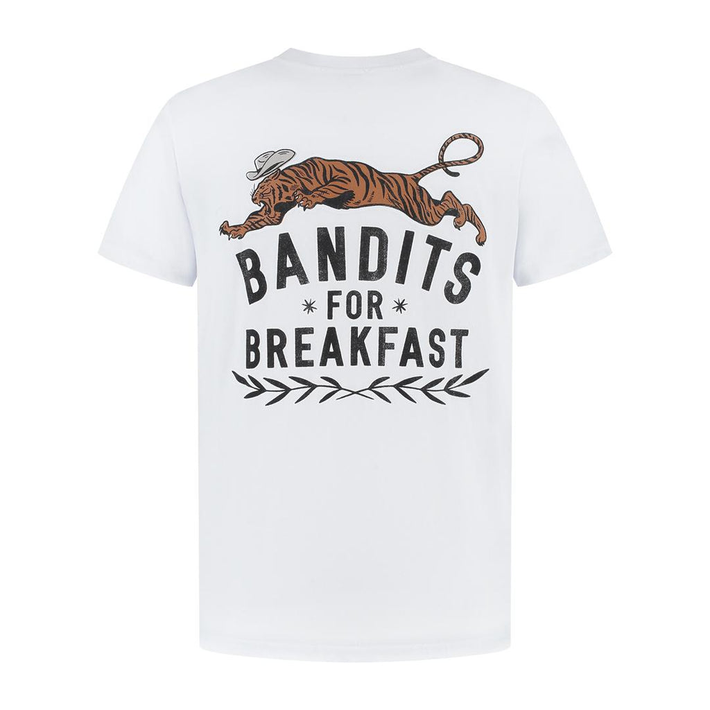 Tiger, Wit, T-shirt Heren