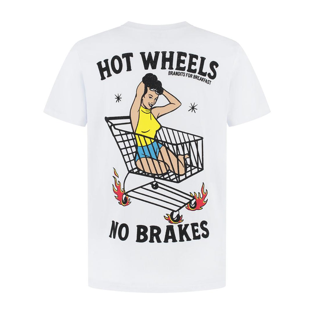 Hot Wheels, Wit, T-shirt Heren