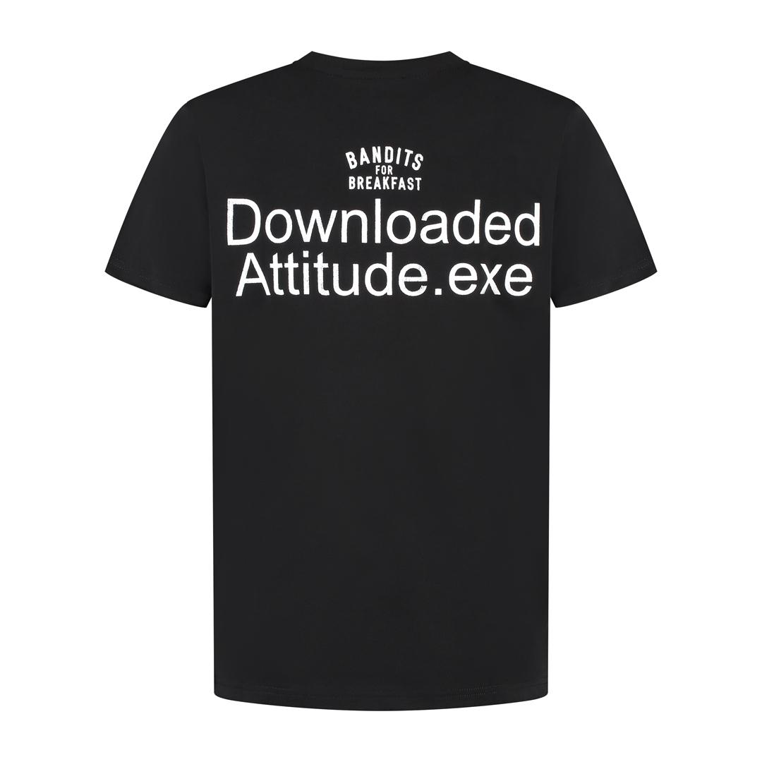Downloaded, Zwart, T-shirt Heren